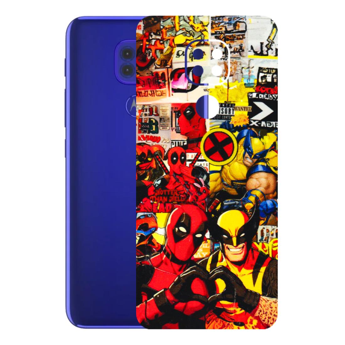 Motorola Phone Skins (All Models) - Spidy Wolverine - 3D Embossed Finish (L-310) Motorola Moto G9