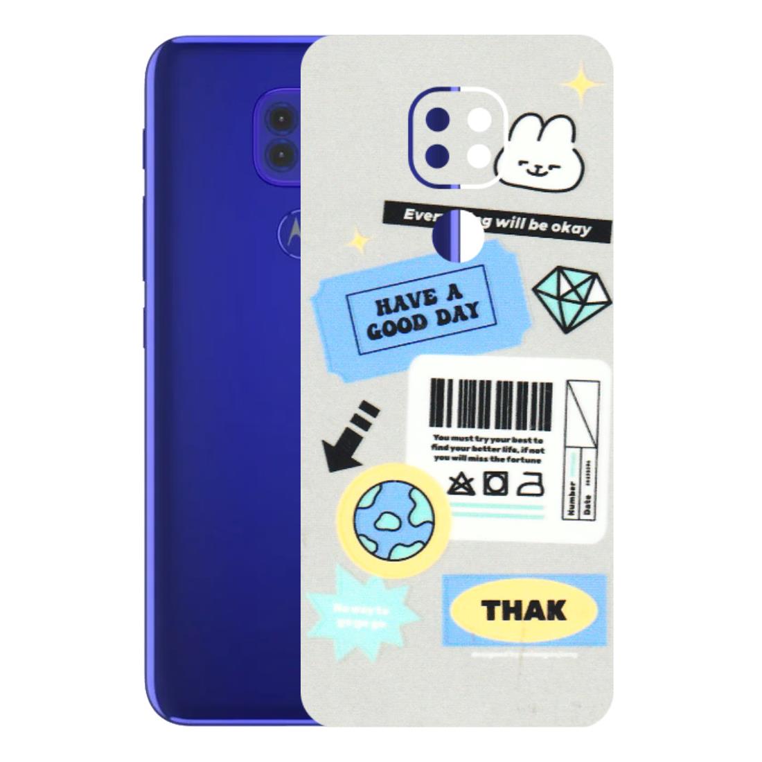 Motorola Phone Skins (All Models) - Will Be Okay Design - 3D Embossed Finish (L-316) Motorola Moto G9