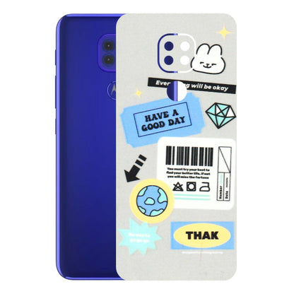 Motorola Phone Skins (All Models) - Will Be Okay Design - 3D Embossed Finish (L-316) Motorola Moto G9