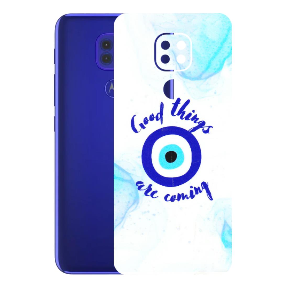 Motorola Phone Skins (All Models) - Evil Eye Good Things Are Coming - 3D Embossed Finish (L-322) Motorola Moto G9