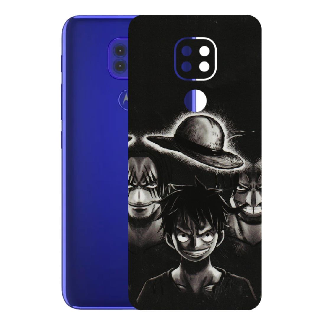 Motorola Phone Skins (All Models) - Black Luffy Hat - 3D Embossed Finish (L-57) Motorola Moto G9
