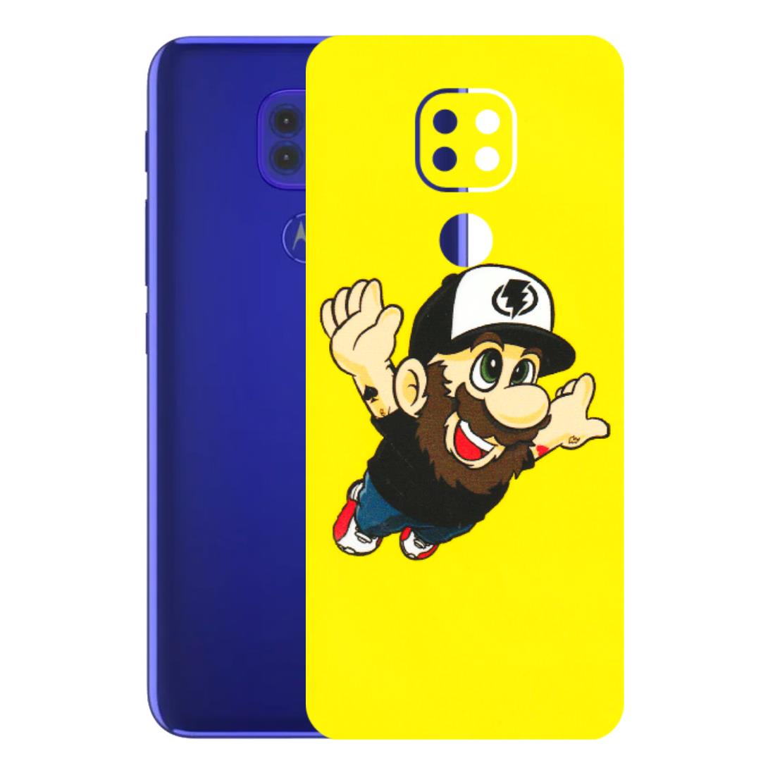 Motorola Phone Skins (All Models) - Flying Beardo - 3D Embossed Finish (L-60) Motorola Moto G9