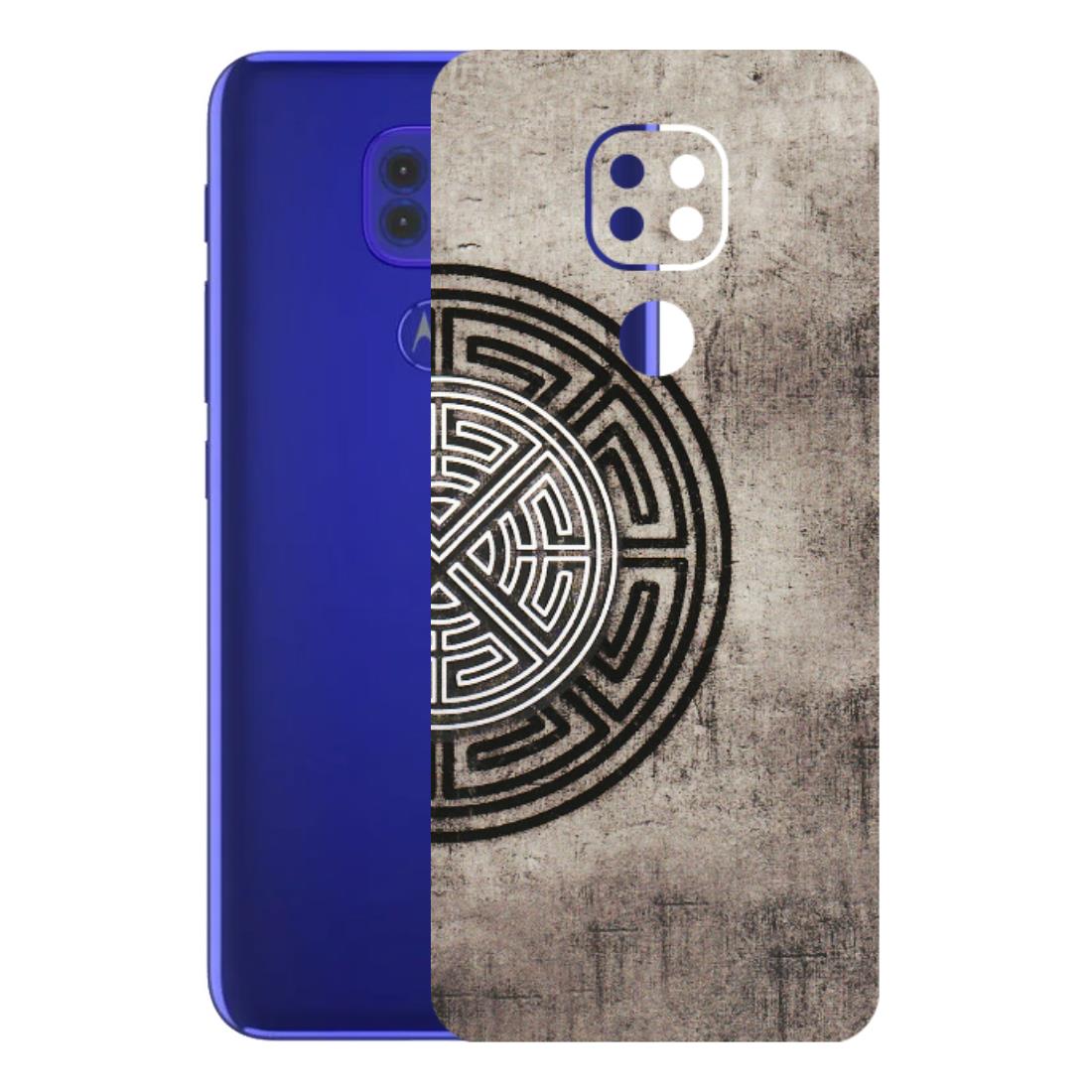 Motorola Phone Skins (All Models) - Mysterious Circular Design - 3D Embossed Finish (L-63) Motorola Moto G9