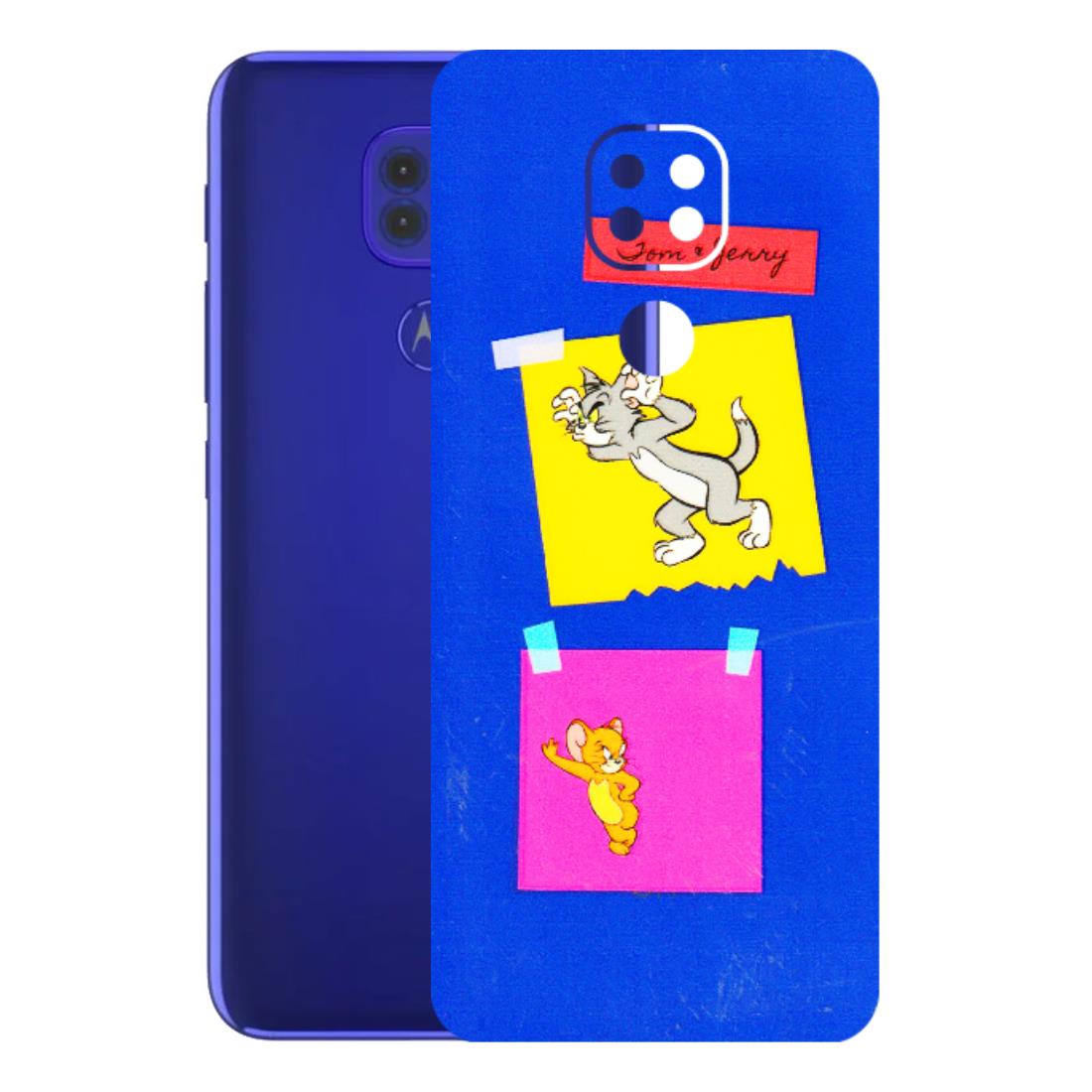 Motorola Phone Skins (All Models) - Tom N Jerry Sticky Notes - 3D Embossed Finish (L-88) Motorola Moto G9