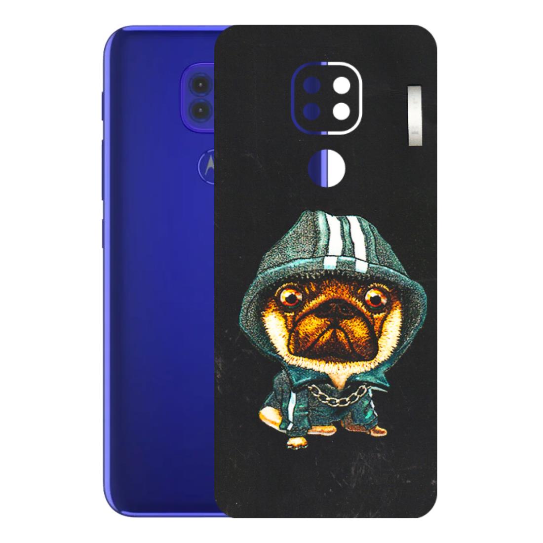 Motorola Phone Skins (All Models) - Puppy N Hoodie - 3D Embossed Finish (L-90) Motorola Moto G9