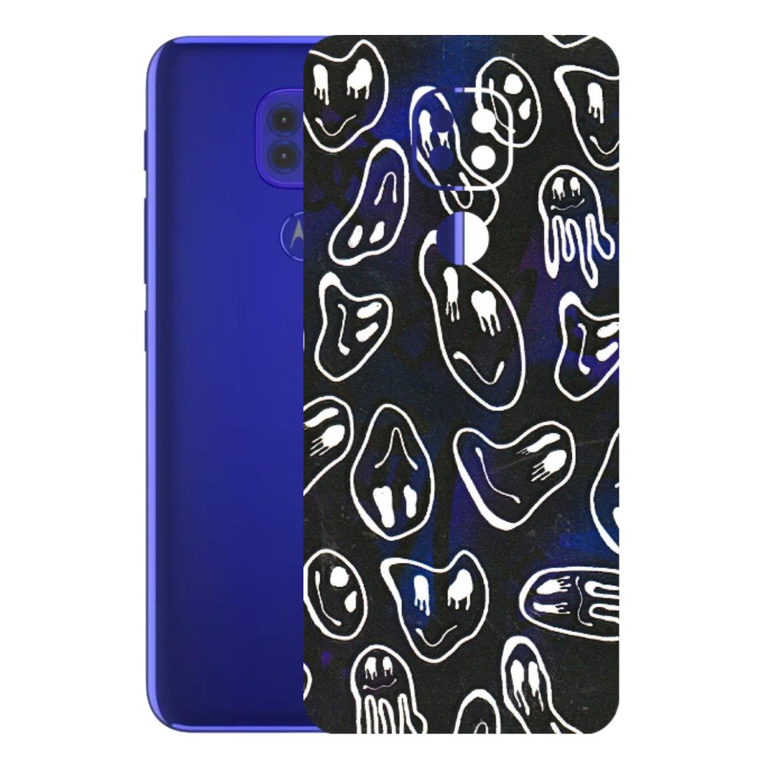 Motorola Phone Skins (All Models) - Distorted Smileys - 3D Embossed Finish (L-92) Motorola Moto G9