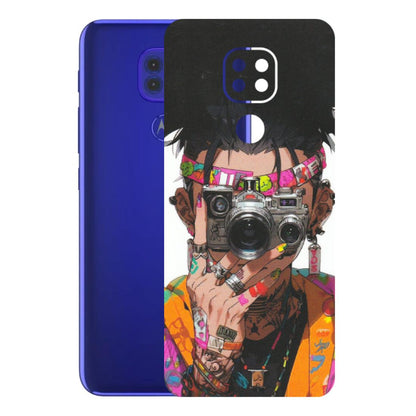 Motorola Phone Skins (All Models) - Camera Lover Girl - Matte Finish (M-09) Motorola Moto G9