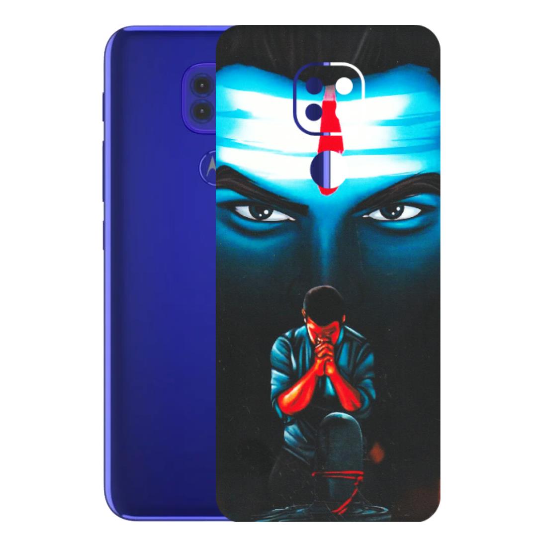 Motorola Phone Skins (All Models) - Mahakal Bhakt - Matte Finish (M-112) Motorola Moto G9
