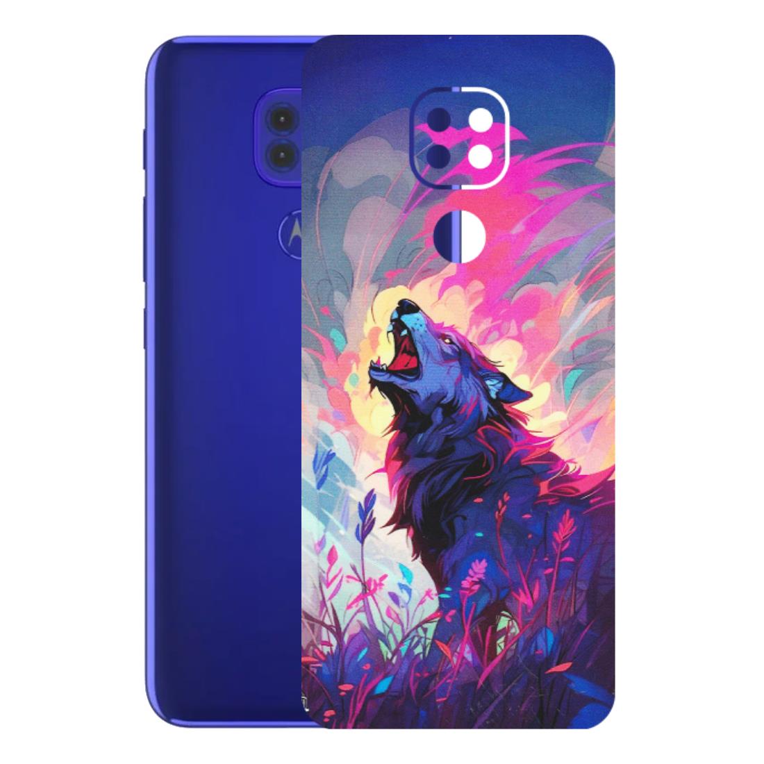 Motorola Phone Skins (All Models) - New Wild Wolf Abstract - Matte Finish (M-125) Motorola Moto G9