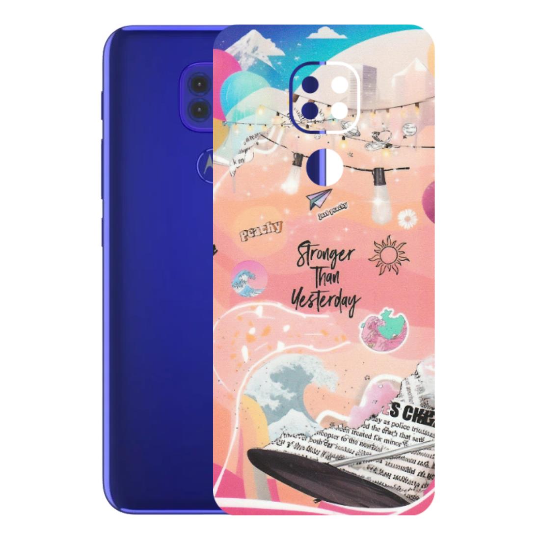 Motorola Phone Skins (All Models) - Stronger Then Yesterday - Matte Finish (M-128) Motorola Moto G9