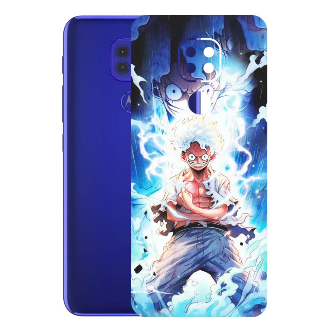 Motorola Phone Skins (All Models) - Blue Thunder Luffy Anime - Matte Finish (M-132) Motorola Moto G9