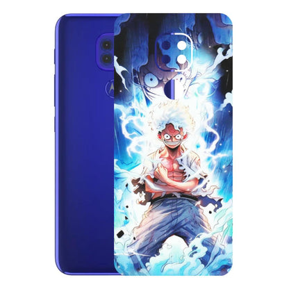 Motorola Phone Skins (All Models) - Blue Thunder Luffy Anime - Matte Finish (M-132) Motorola Moto G9