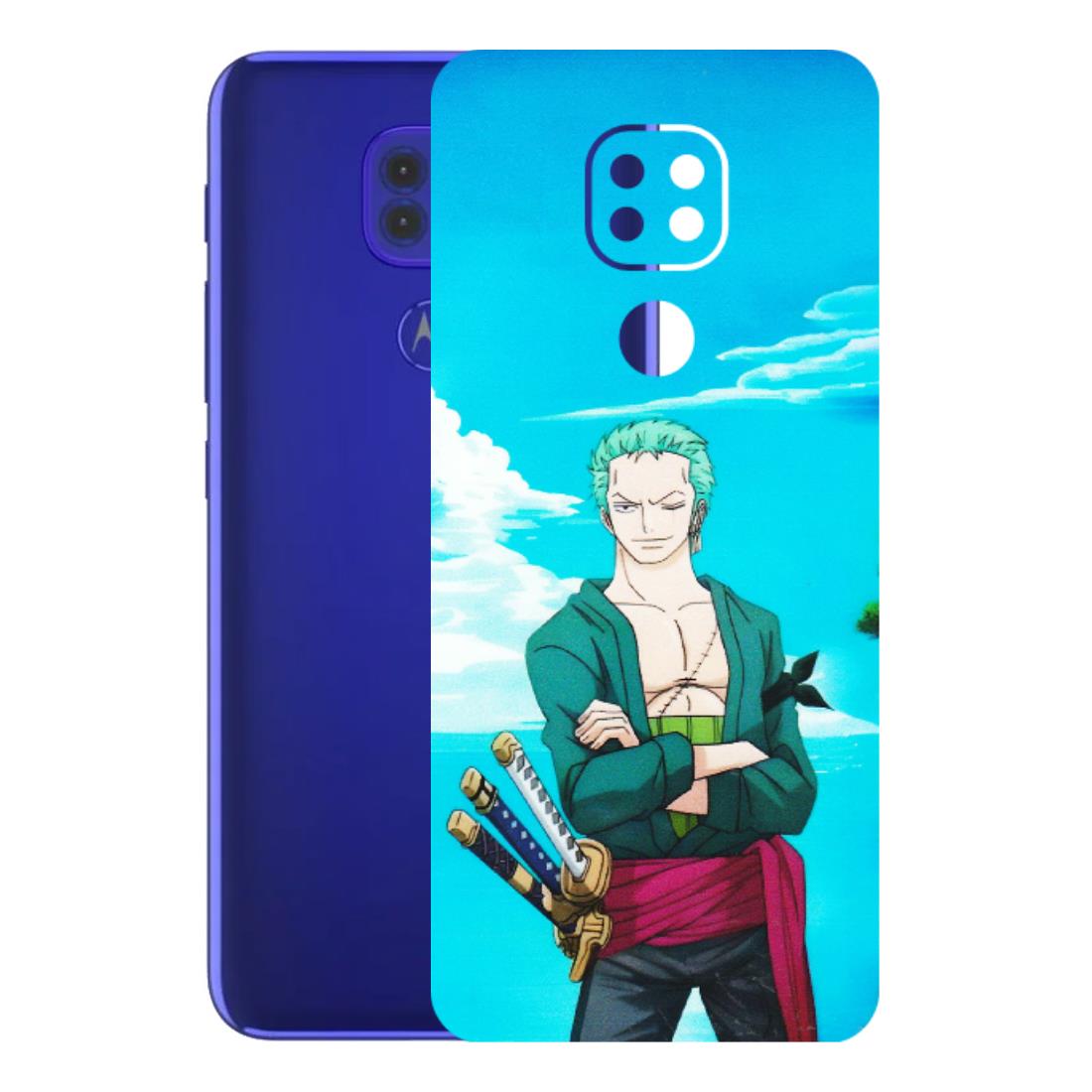 Motorola Phone Skins (All Models) - Cool Swordman Zoro Anime - Matte Finish (M-143) Motorola Moto G9