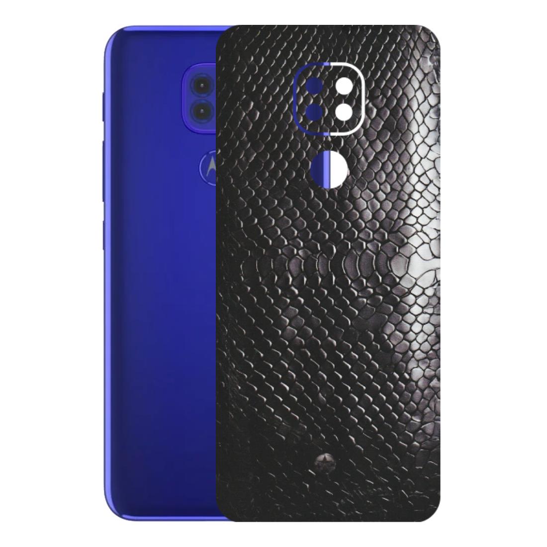 Motorola Phone Skins (All Models) - Black Snack Leather - Matte Finish (M-147) Motorola Moto G9