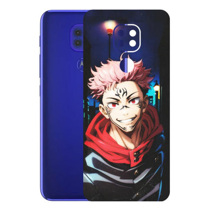 Motorola Phone Skins (All Models) - Yuji Itadori Funny Face Anime - Matte Finish (M-152) Motorola Moto G9
