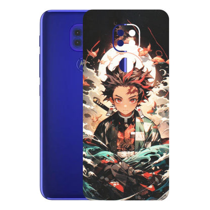 Motorola Phone Skins (All Models) - Tanjiro Demon Slayer Anime - Matte Finish (M-158) Motorola Moto G9