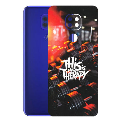 Motorola Phone Skins (All Models) - GYM Lover Therapy - Matte Finish (M-160) Motorola Moto G9