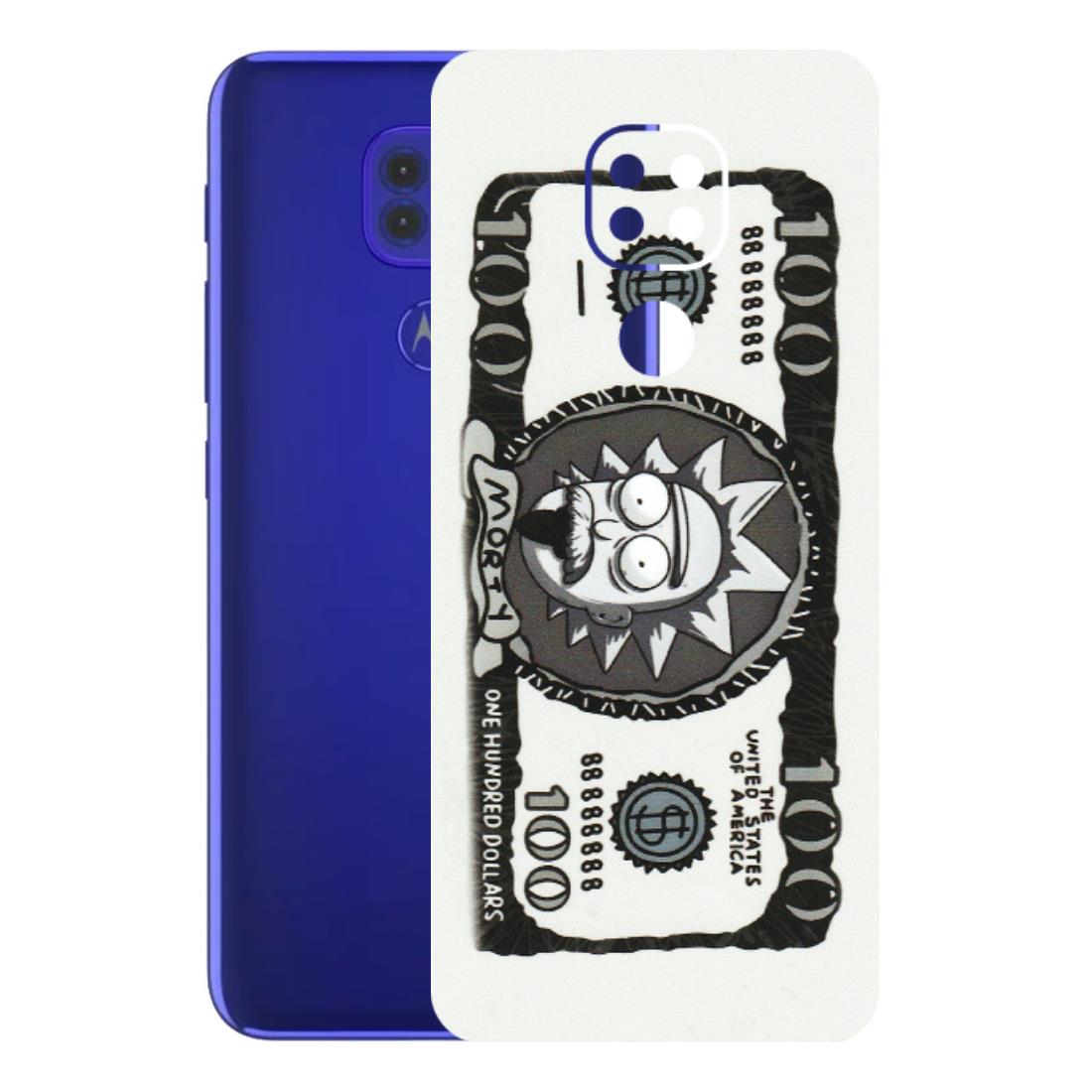 Motorola Phone Skins (All Models) - Rick And Morty Hundred Dollar Anime - Matte Finish (M-161) Motorola Moto G9
