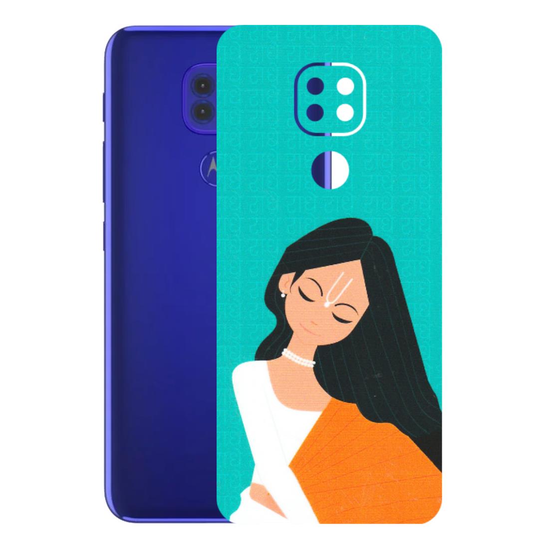 Motorola Phone Skins (All Models) - Radhe Radhe With Hindu Symbol - Matte Finish (M-164) Motorola Moto G9