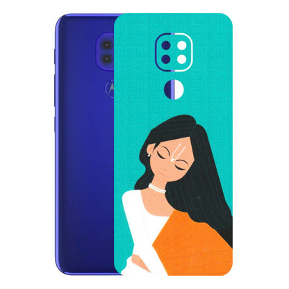 Motorola Phone Skins (All Models) - Radhe Radhe With Hindu Symbol - Matte Finish (M-164) Motorola Moto G9
