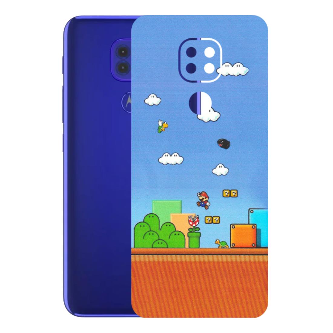 Motorola Phone Skins (All Models) - Mario Game Scene - Matte Finish (M-24) Motorola Moto G9