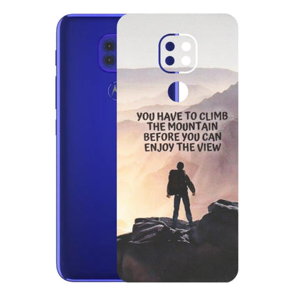 Motorola Phone Skins (All Models) - Motivational Hiking Mountain - Matte Finish (M-28) Motorola Moto G9