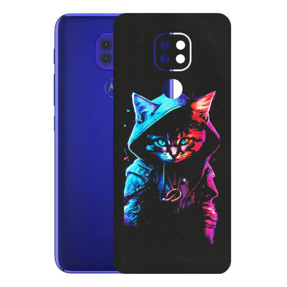 Motorola Phone Skins (All Models) - Cyberpunk Cat - Matte Finish (M-45) Motorola Moto G9