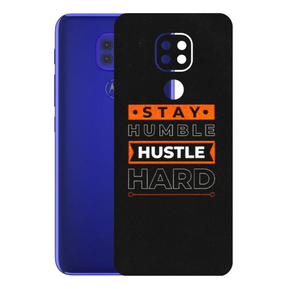 Motorola Phone Skins (All Models) - Stay Humble Stay Hard - Matte Finish (M-48) Motorola Moto G9