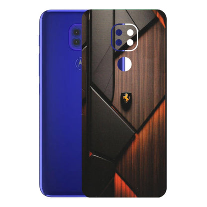 Motorola Phone Skins (All Models) - Lambo Beauty Wood Pattern Sober - Matte Finish (M-51) Motorola Moto G9