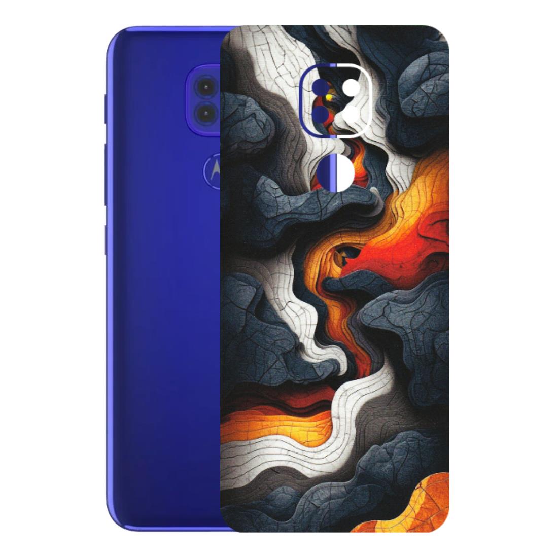 Motorola Phone Skins (All Models) - Abstract Volcanic Layers - Matte Finish (M-52) Motorola Moto G9