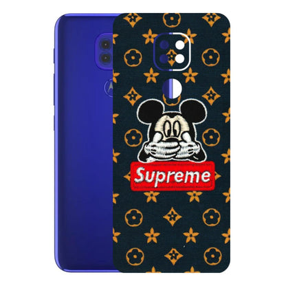 Motorola Phone Skins (All Models) - Mickey Supreme - Matte Finish (M-83) Motorola Moto G9