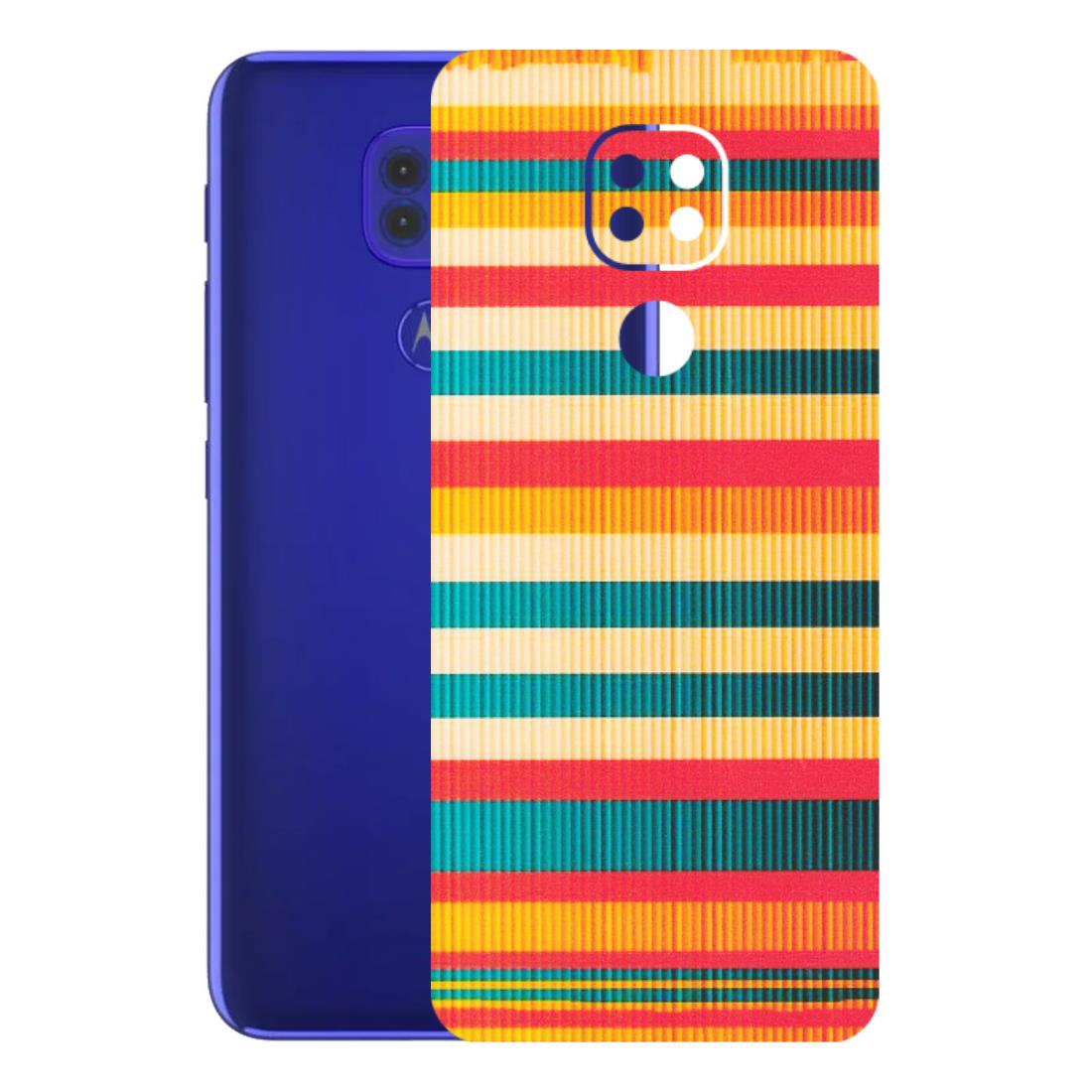 Motorola Phone Skins (All Models) - Colourful Stripes Soothing Effect - Matte Finish (M-86) Motorola Moto G9