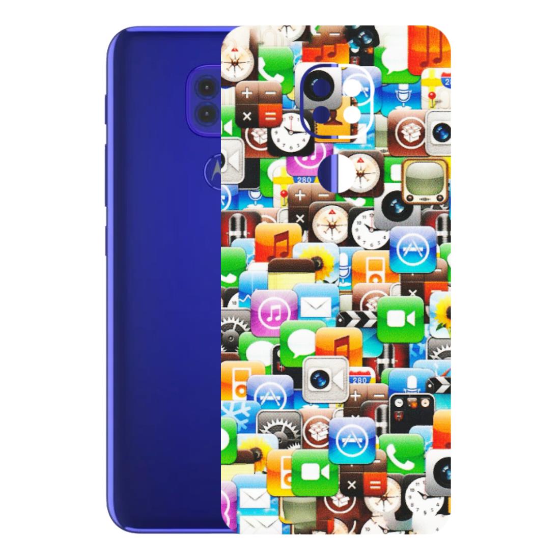 Motorola Phone Skins (All Models) - All Apple Icons - Matte Finish (M-93) Motorola Moto G9