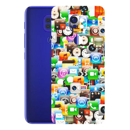 Motorola Phone Skins (All Models) - All Apple Icons - Matte Finish (M-93) Motorola Moto G9
