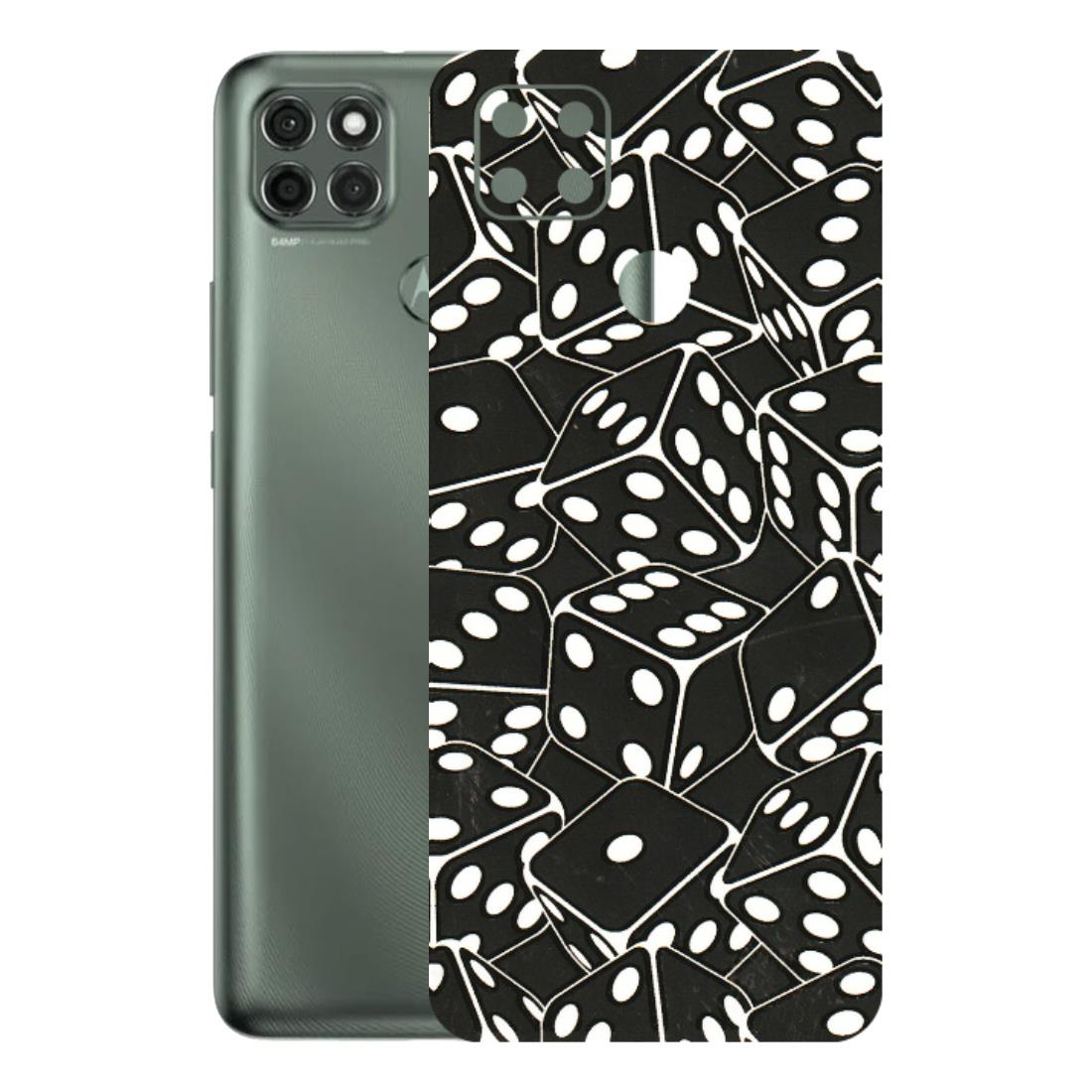 Motorola Phone Skins (All Models) - Big Black Dices - 3D Embossed Finish (L-106) Motorola Moto G9 Power