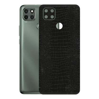 Motorola Phone Skins (All Models) - Snake Leather Black - 3D Embossed Finish (L-107) Motorola Moto G9 Power