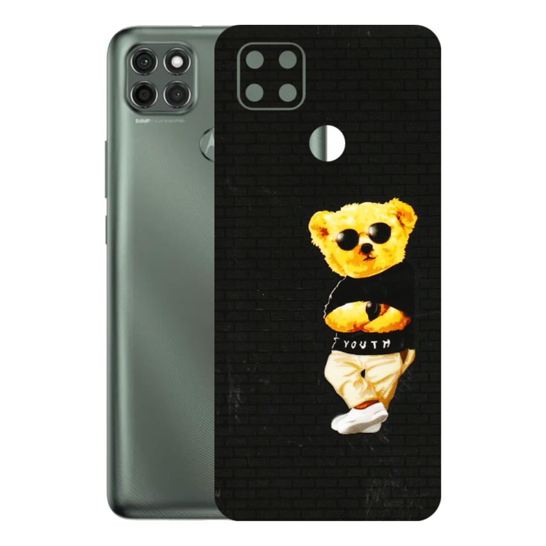 Motorola Phone Skins (All Models) - Classy Teddy Bear - 3D Embossed Finish (L-116) Motorola Moto G9 Power