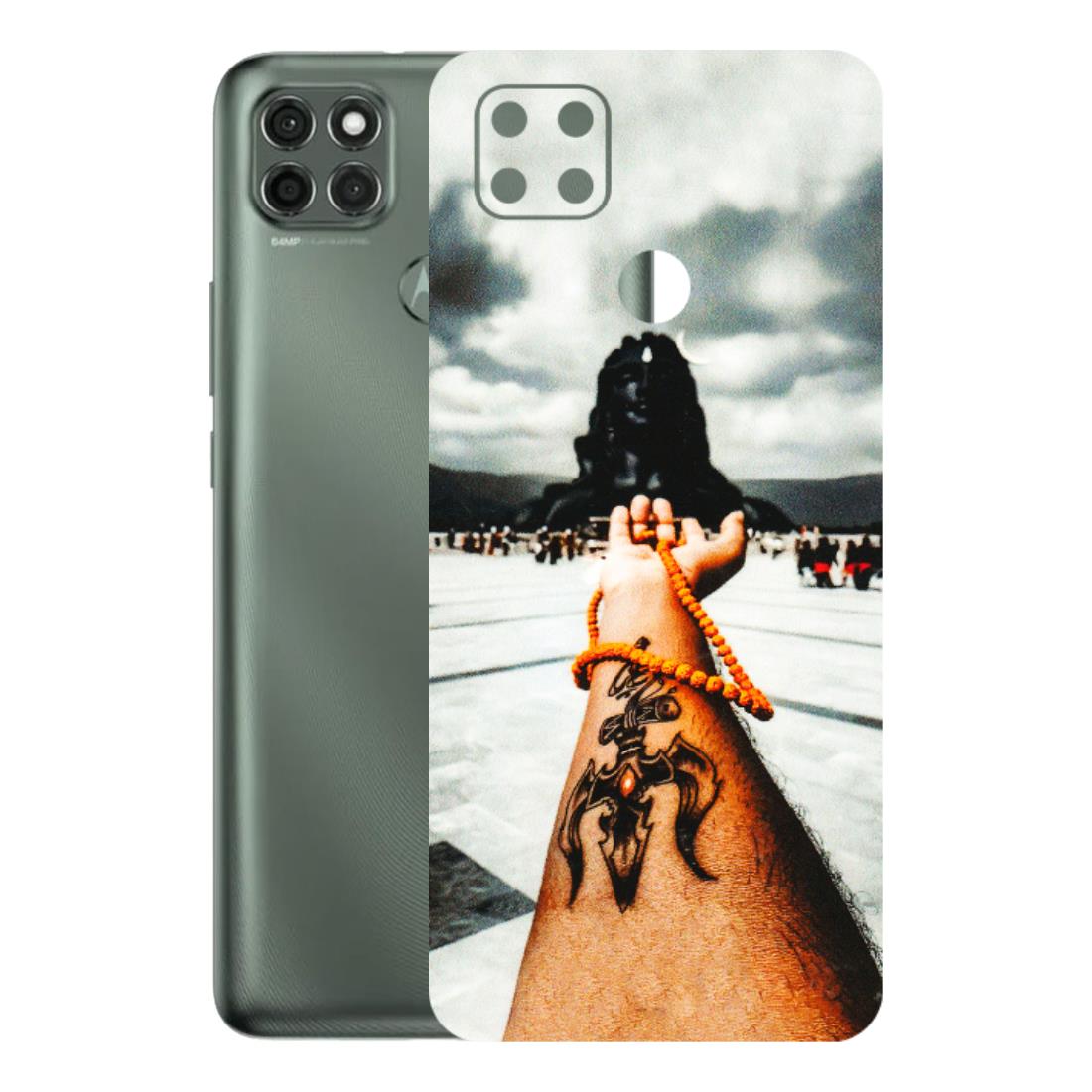 Motorola Phone Skins (All Models) - Jai Adiyogi Mahakaal - 3D Embossed Finish (L-164) Motorola Moto G9 Power