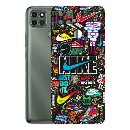 Motorola Phone Skins (All Models) - Just Do It Doodles - 3D Embossed Finish (L-166) Motorola Moto G9 Power