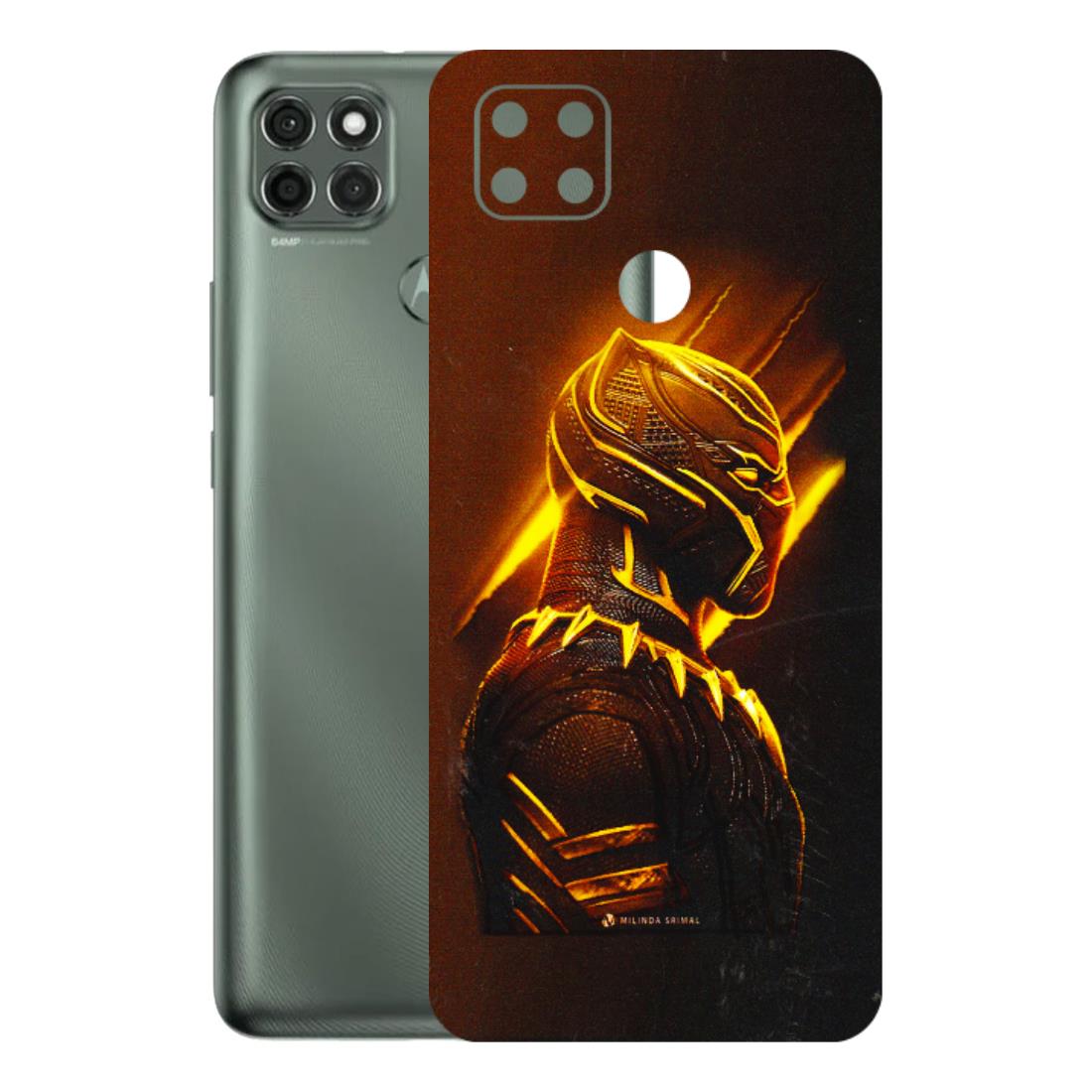 Motorola Phone Skins (All Models) - Gold Black Panther - 3D Embossed Finish (L-181) Motorola Moto G9 Power
