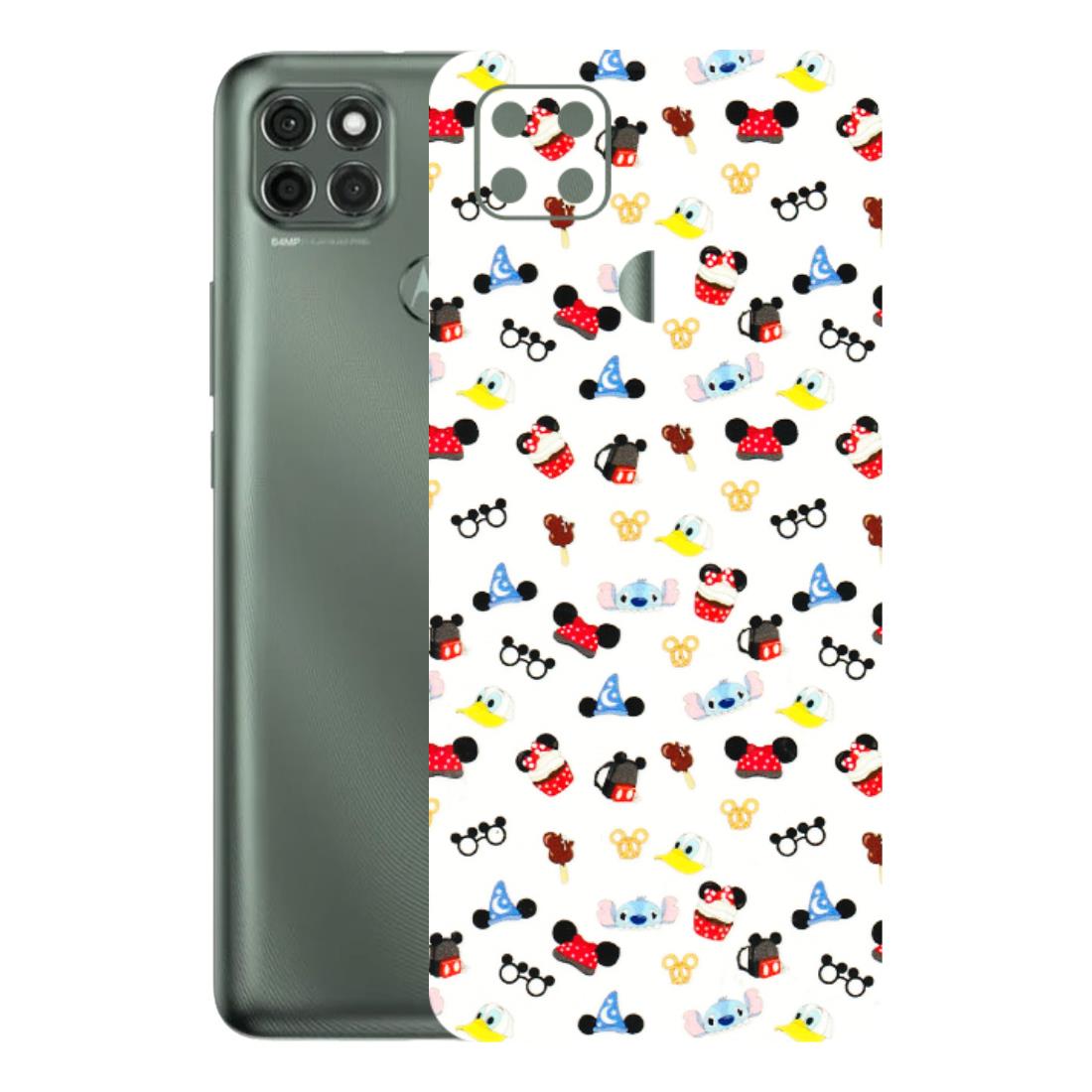 Motorola Phone Skins (All Models) - Minnie Mouse & Donald Doodles s - 3D Embossed Finish (L-194) Motorola Moto G9 Power