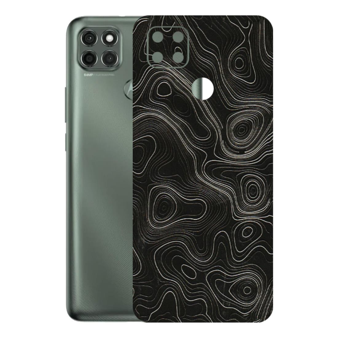 Motorola Phone Skins (All Models) - Black Swirl - 3D Embossed Finish (L-196) Motorola Moto G9 Power