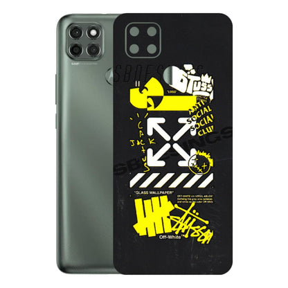 Motorola Phone Skins (All Models) - Anti Social Graffiti - 3D Embossed Finish (L-198) Motorola Moto G9 Power
