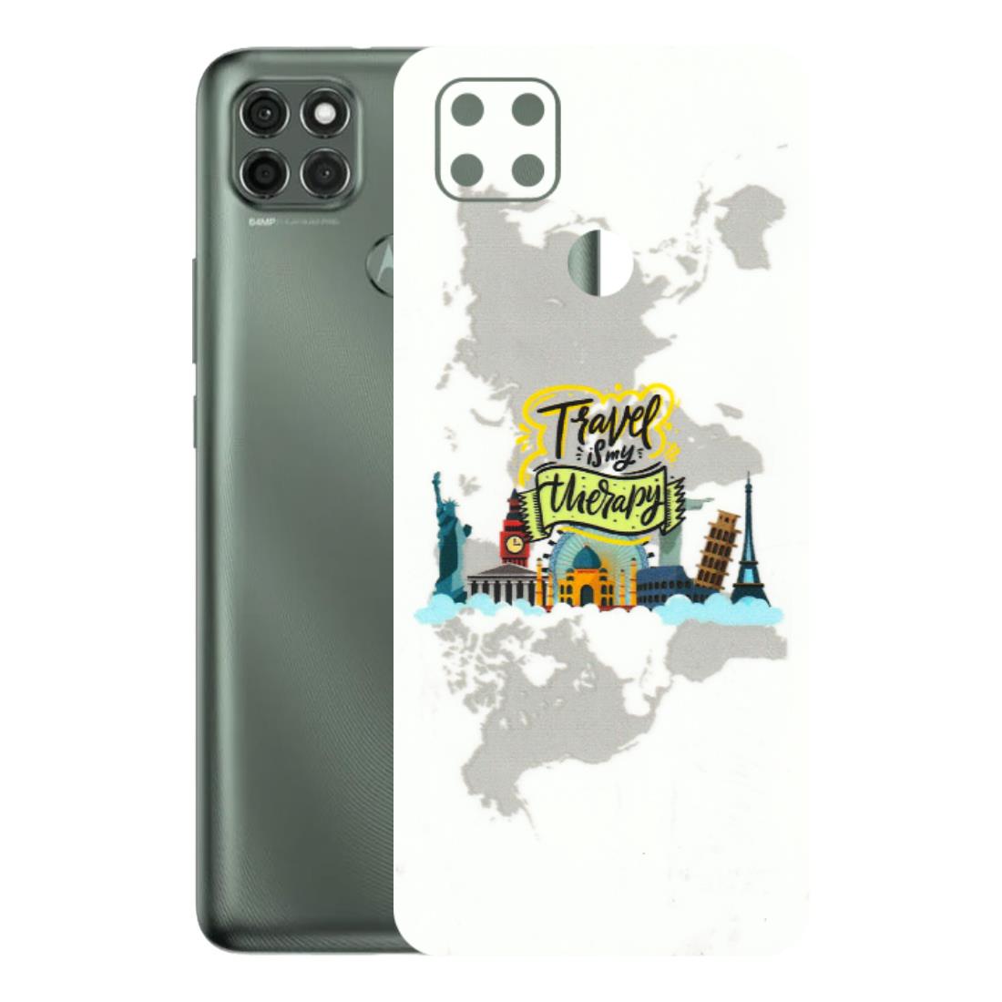 Motorola Phone Skins (All Models) - Travel Therapy - 3D Embossed Finish (L-199) Motorola Moto G9 Power