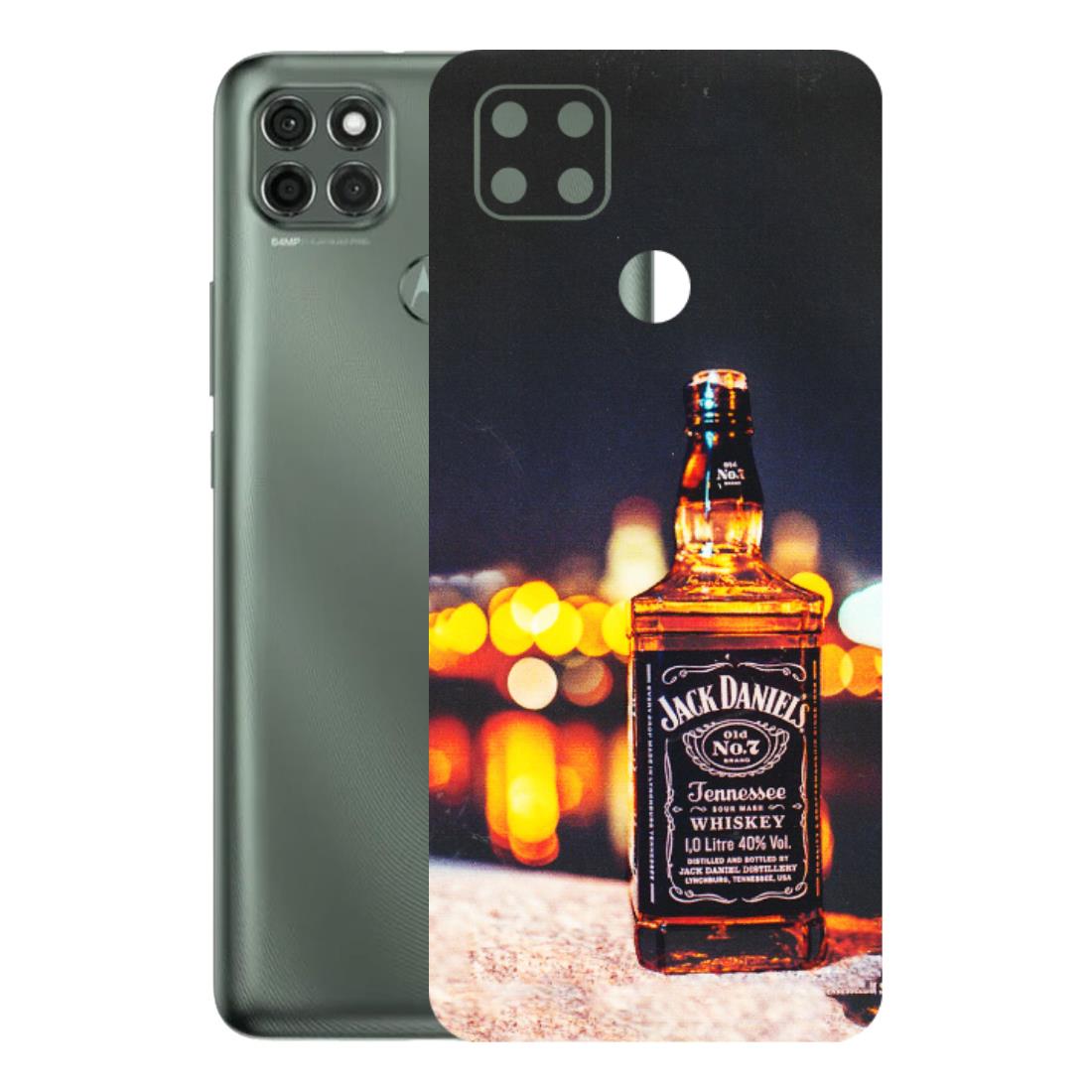 Motorola Phone Skins (All Models) - JD Whiskey Bottle - 3D Embossed Finish (L-20) Motorola Moto G9 Power