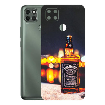 Motorola Phone Skins (All Models) - JD Whiskey Bottle - 3D Embossed Finish (L-20) Motorola Moto G9 Power