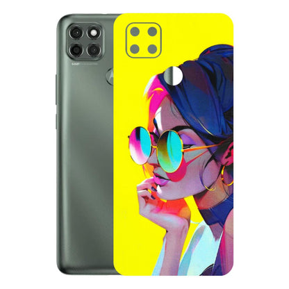 Motorola Phone Skins (All Models) - Bold Stylish Girl - 3D Embossed Finish (L-222) Motorola Moto G9 Power