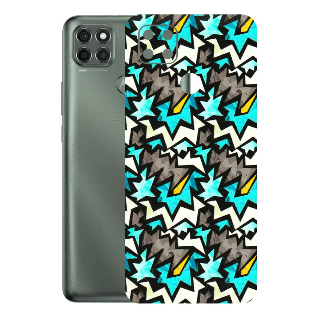 Motorola Phone Skins (All Models) - Funky Zig Zag - 3D Embossed Finish (L-223) Motorola Moto G9 Power