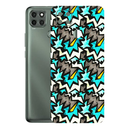 Motorola Phone Skins (All Models) - Funky Zig Zag - 3D Embossed Finish (L-223) Motorola Moto G9 Power