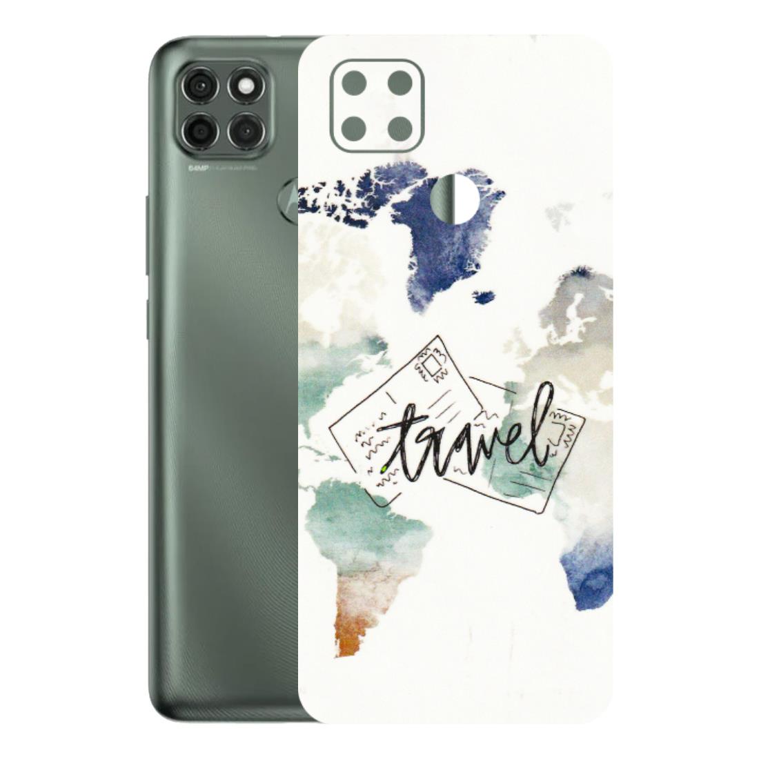 Motorola Phone Skins (All Models) - Travel The World - 3D Embossed Finish (L-232) Motorola Moto G9 Power